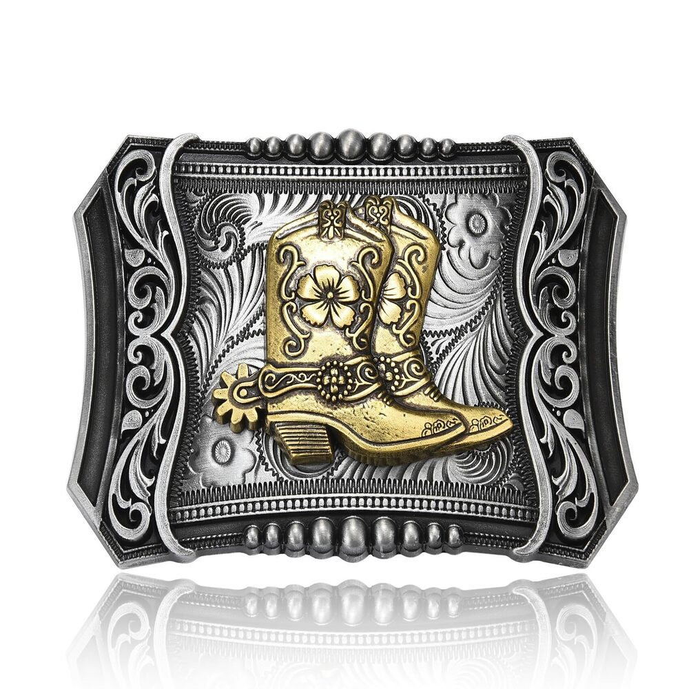 3153 Western Cowboy Belt Buckle , American Boots Belt Buckle Jeans